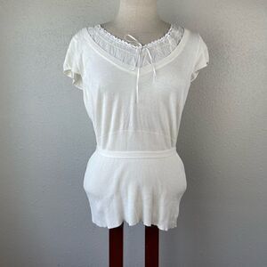 Tapemeasure White Top Size L EUC